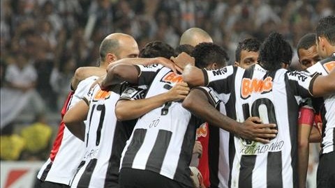 En la imagen, los jugadores del Atlético Mineiro. EFE/Archivo