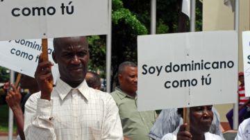 Hijos de haitianos residentes en República Dominicana han realizado protestas exigiendo sus derechos.