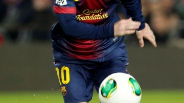 Lionel Messi, estrella del FC Barcelona, en uno de tantos partidos del club catalán, en el Camp Nou.