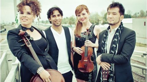 De izquierda a derecha: Giovanna Clayton, Jorge Villanueva, Lisa Dondlinger y Kay-Ta Matsuno.