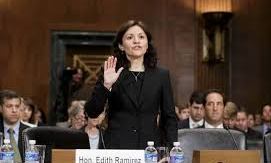 Edith Ramírez ante el Congreso.