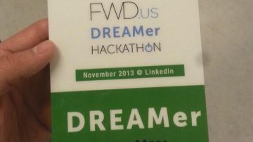 Ejemplo de una de la credenciales que le otorgaron a los 20 “dreamers” para participar en el  “Dream-Hackaton”.