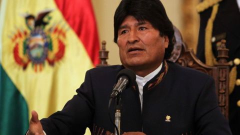 El discurso del mandatario fue interrumpido por los aplausos de los sindicalistas.