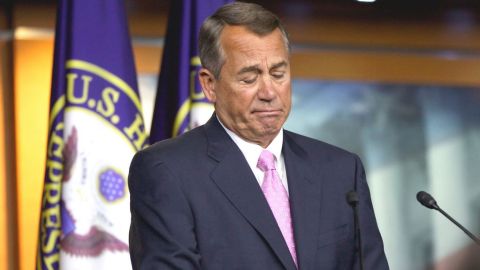 El presidente de la Cámara de Representantes, John Boehner, no indicó si visitará a los activistas que mantienen un ayuno frente al Congreso.