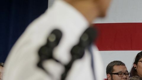 El estudiante Ju Hong pidió al presidente Obama que hiciera uso de sus poderes.