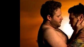 Seth Rogen y James Franco se burlan en la grabación simulando a Kim Kardashian y Kanye West.