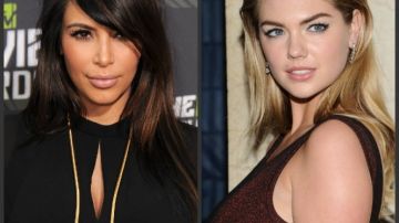 Kanye West declaró que Kate Upton (derecha) no se puede comparar a Kim Kardashia, de quien dice  que 'no sólo es una cara bonita, sino que también ha ayudado a definir nuestra cultura popular'.