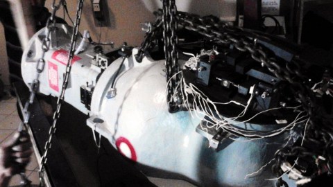 Imagen de la pieza robada que contenía el cobalto 60, que es altamente peligroso.