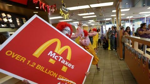 Las protestas contra las compañías de comida rápida se han mantenido desde el 2012.
