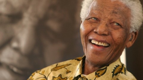 Nelson Mandela durante un evento en la fundación que lleva su nombre en Johannesburgo.