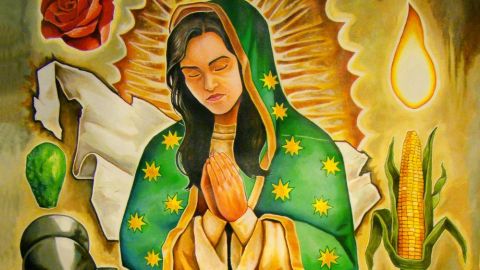 Para el artista Ricardo González, originario del suburbio de Blue Island y practicante del catolicismo, el milagro lo motivó a dibujar una virgen.