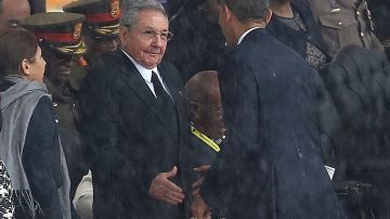 La Casa Blanca no tenía en agenda que el presidente Barack Obama saludara hoy a su homónimo cubano, Raúl Castro.