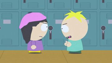Escena en la que los personajes de 'South Park' hablan de Kim Kardashian y de su cuerpo.