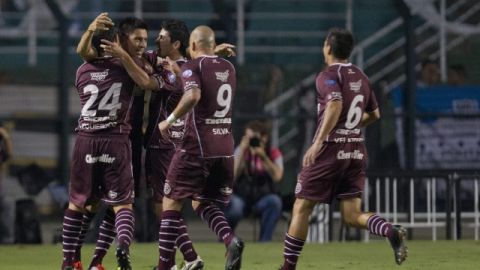 El   Lanús, representante argentino a la Libertadores, disputaba anoche  el título de la Copa Sudamericana con el Ponte Preta.