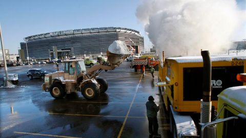 La nieve en el MetLife Stadium. Una imagen seguramente constante hasta febrero.