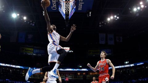 Kevin Durant es todo un espectáculo.