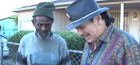 Marcus Malone y Carlos Santana se reúnen después de no verse en décadas.