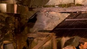 El Papa Francisco rezó ante la escena del Nacimiento.