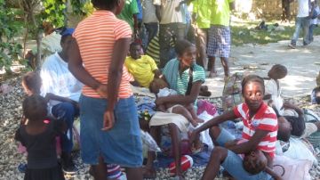 Mujeres haitianas repatriadas desde República Dominicana.