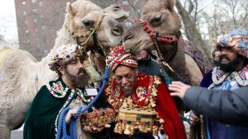 Melchor, Gaspar y Baltasar, junto a sus camellos, se tomarán las calles de El Barrio este lunes.