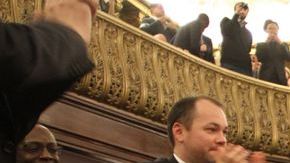 Melissa Mark-Viverito recibe el reconocimiento de sus colegas en el Concejo de la Ciudad de Nuava York.