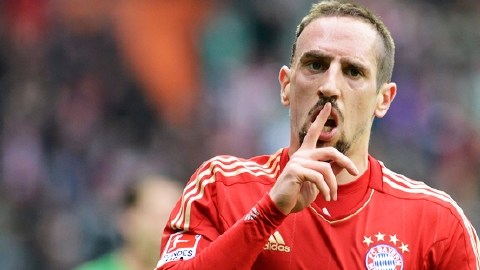 Frank Ribery se quedó con las manos vacías.