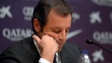 Sandro Rosell ofreció una conferencia de prensa para presentar su renuncia a la presidencia del Barcelona