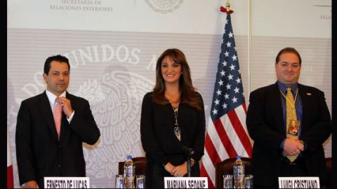 Mariana Seone se mostró muy orgullosa por recibir esta condecoración.