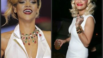 Rihanna (i) y Rita Ora (d) tienen un estilo musical similar y además comparten discográfica.
