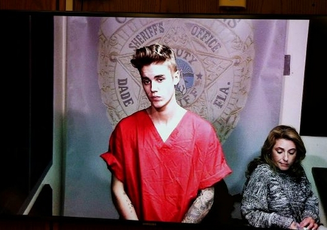 Justin Bieber fue detenido en Miami la semana pasada y su liberación le costó $2,500.