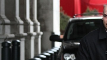 El agente Roman Goris luego de la audiencia  administrativa en su contra por registrar de manera injustificada a un agente de bienes raíces.