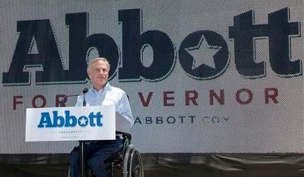 El procurador general de Texas, Greg Abbott, habla en una actividad para anunciar su candidatura a gobernador del estado en los comicios de 2014.