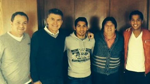 Miguel Herrera y su comitiva se reunió con Giovani dos Santos y Javier Aquino