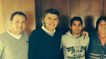 Miguel Herrera y su comitiva se reunió con Giovani dos Santos y Javier Aquino