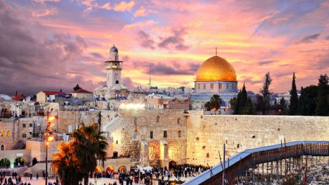 La ciudad vieja en Jerusalén, Israel.