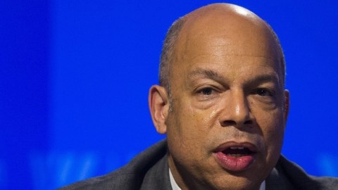 Jeh Johnson, secretario de DHS, dio  su primer discurso.