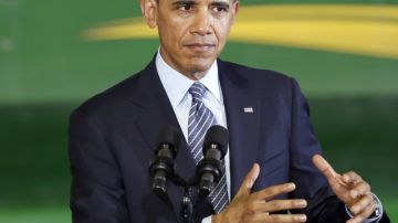 El presidente de EEUU, Barack Obama, cuando hablaba antes de firmar la Ley bipartidista de la Agricultura 2014.