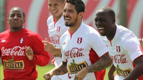 En la imagen, los jugadores de la selección peruana de fútbol.