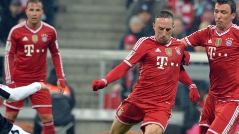 Franck Ribery no estará para los octavos de la Champions.