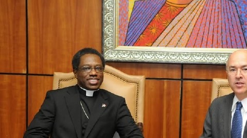 Francisco Domínguez Brito recibió al nuncio Jude Thaddeus Okolo.