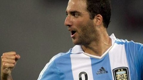 El delantero argentino del Nápoles Gonzalo Higuaín.