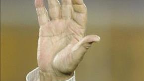 Fotografía del 28 de septiembre de 2011 del exfutbolista uruguayo Alcides Edgardo Ghiggia durante un evento en Montevideo (Uruguay).