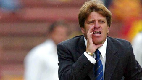 Miguel Herrera cuando dirigía a los Potros de Hierro del Atlante.