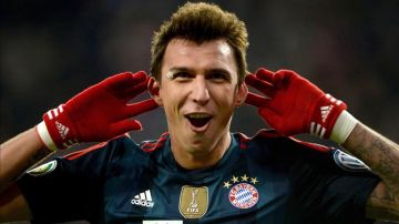 Mario Mandzukic, del Bayern Munich, celebra un gol.