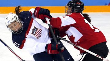El triunfo canadiense en el hockey femenil sobre EE.UU. destacó en la jornada.