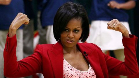 Desde el 2010 la primera dama Michelle Obama impulsa el programa "Let's Move" contra la obesidad infantil.