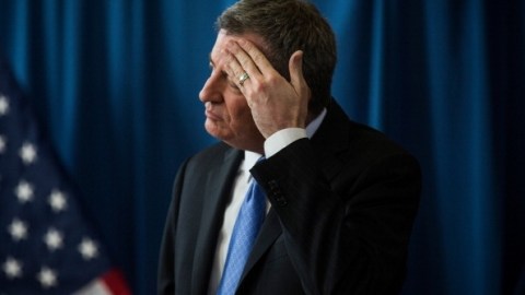 Bajo el fuego de la controversia el alcalde de la Ciudad de Nueva York, Bill de Blasio.