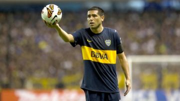 Juan Román Riquelme regresó ayer al once titular del Boca Juniors.
