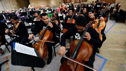 Al final, la presentación de los músicos venezolanos ocurrió sin interrupciones ni debates.