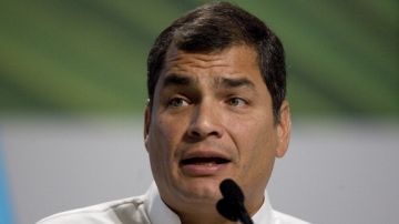 El informe del Departamento de Estado de Estados Unidos critica las restricciones a la libertad de expresión en Ecuador. En la foto, el presidente del país, Rafael Correa.